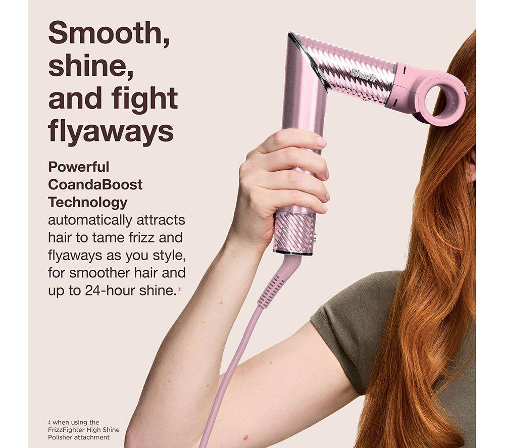 SHARK FlexStyle IonCurl HD850UKPK 3-in-1 Air Styler & Hair Dryer - Pink image number 5 of 15