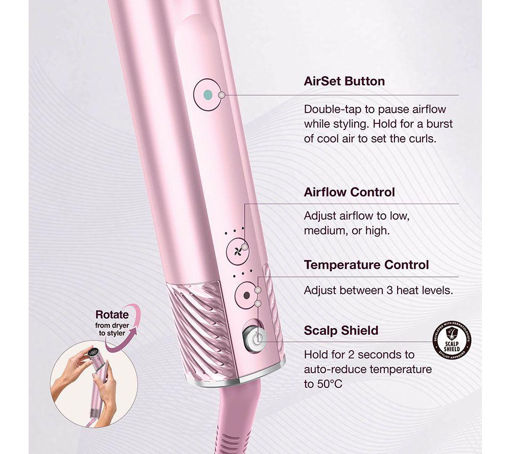 SHARK FlexStyle IonCurl HD850UKPK 3-in-1 Air Styler & Hair Dryer - Pink image number 9 of 15