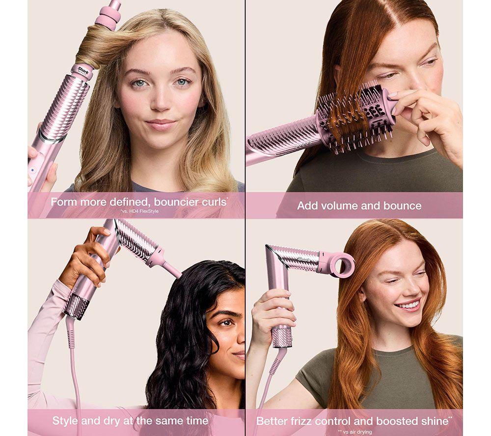 SHARK FlexStyle IonCurl HD850UKPK 3-in-1 Air Styler & Hair Dryer - Pink image number 12 of 15