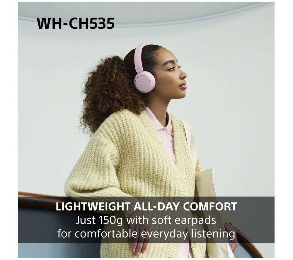SONY WH-CH535 Wireless Bluetooth Headphones - Mint Green image number 4 of 13