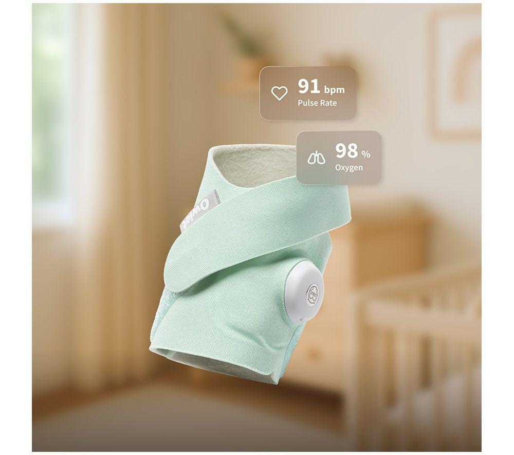 OWLET Dream Sock ODSU-1-MT Smart Baby Monitor - Green image number 2 of 4