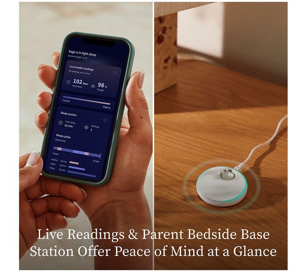OWLET Dream Sock ODSU-1-MT Smart Baby Monitor - Green image number 3 of 4