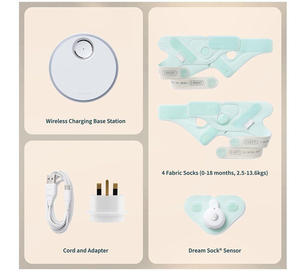 OWLET Dream Sock ODSU-1-MT Smart Baby Monitor - Green image number 4 of 4
