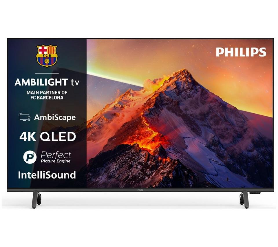 PHILIPS Ambilight PQS8601 50" QLED 4K HDR Smart TV (2026) with Freely - 50PQS8601/05