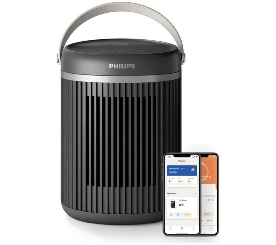 PHILIPS CX3120/01 Portable Smart Compact Ceramic Heater - Dark Grey