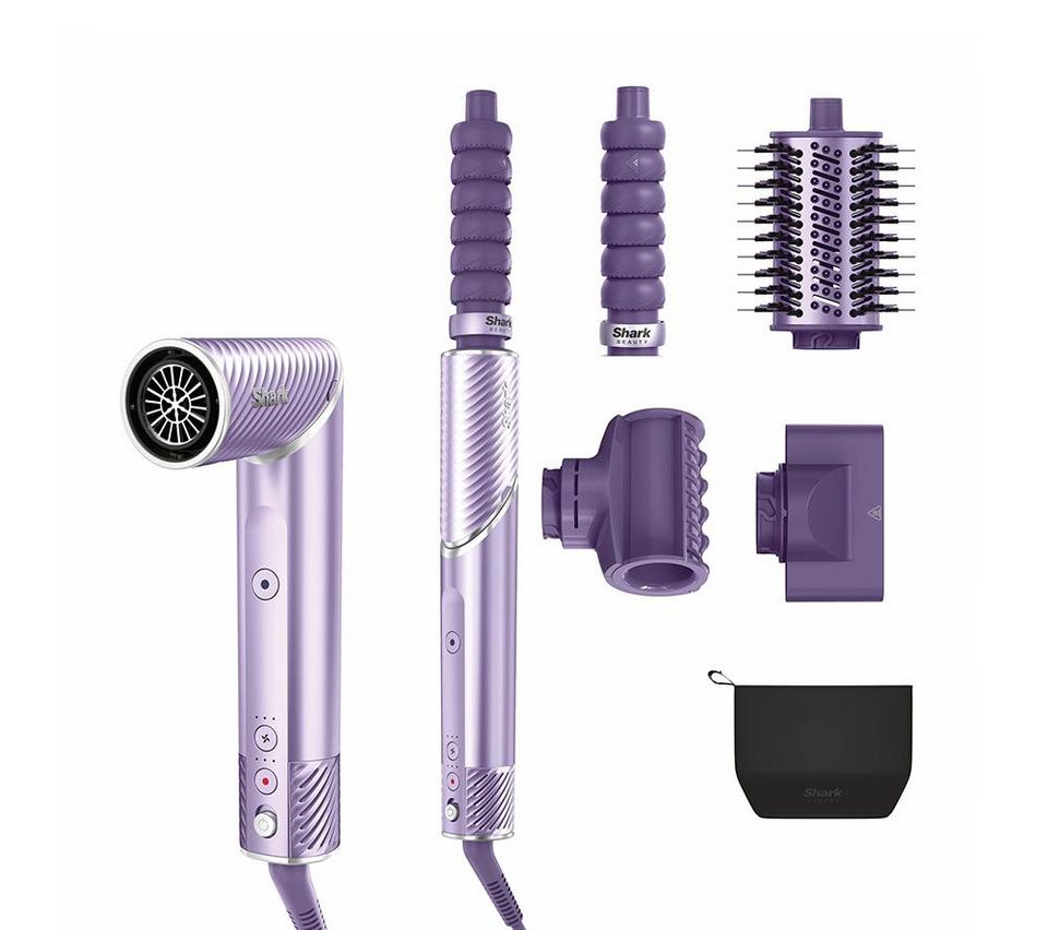SHARK FlexStyle IonCurl HD840UKPU Hair Styler & Curler - Lilac