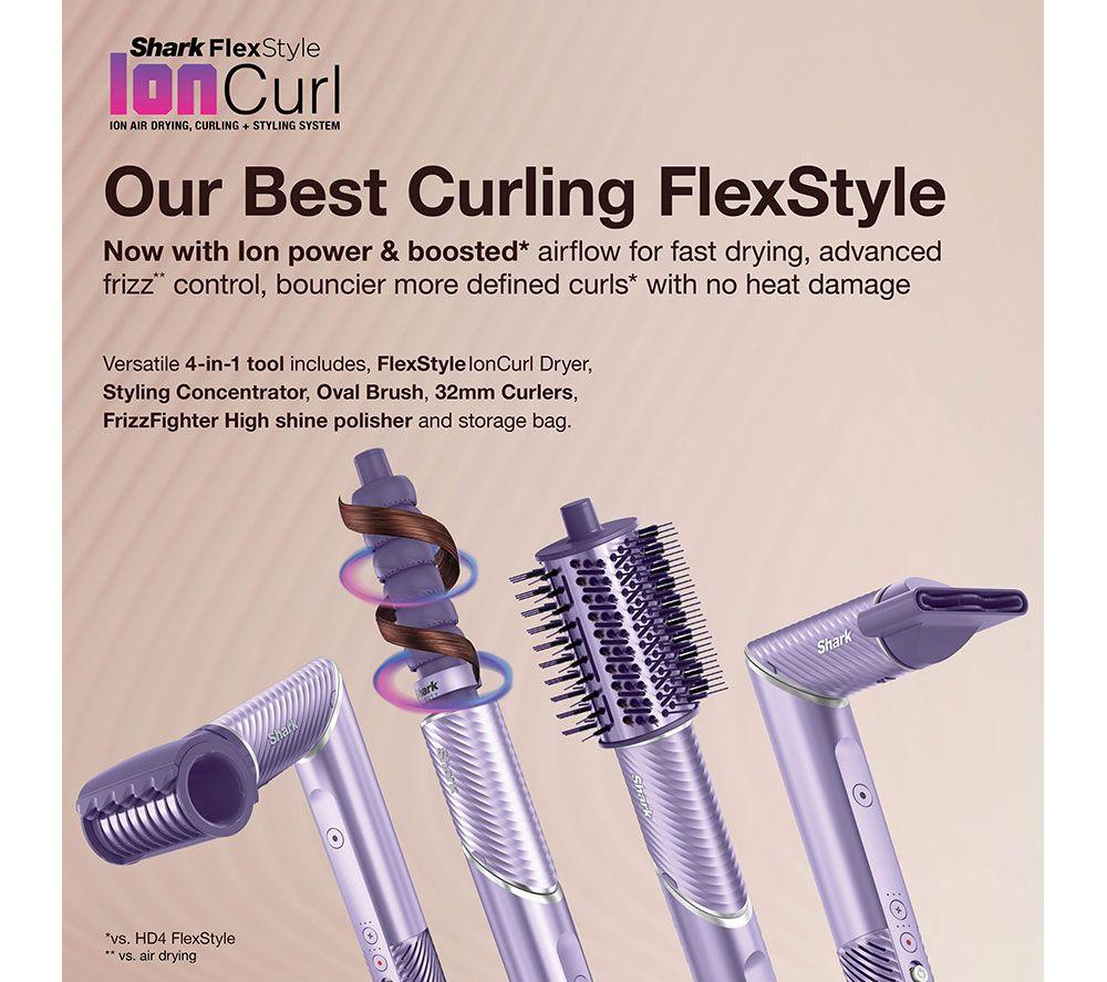 SHARK FlexStyle IonCurl HD840UKPU Hair Styler & Curler - Lilac image number 3 of 14