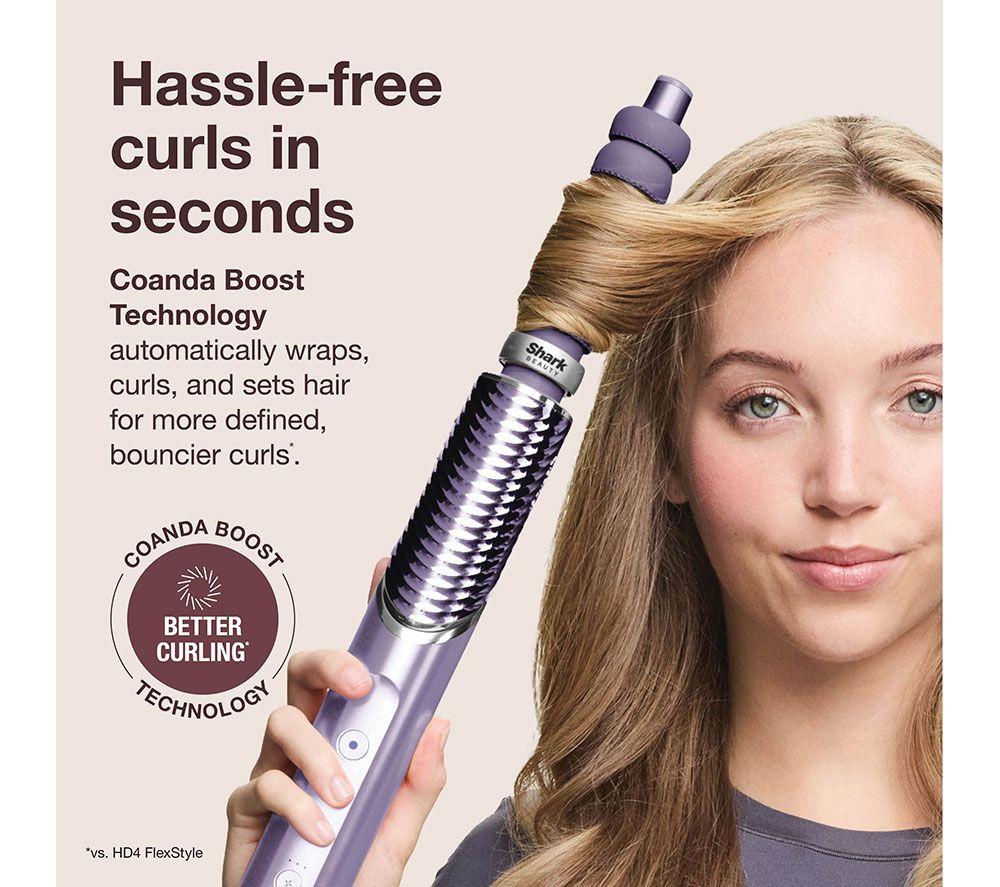 SHARK FlexStyle IonCurl HD840UKPU Hair Styler & Curler - Lilac image number 7 of 14