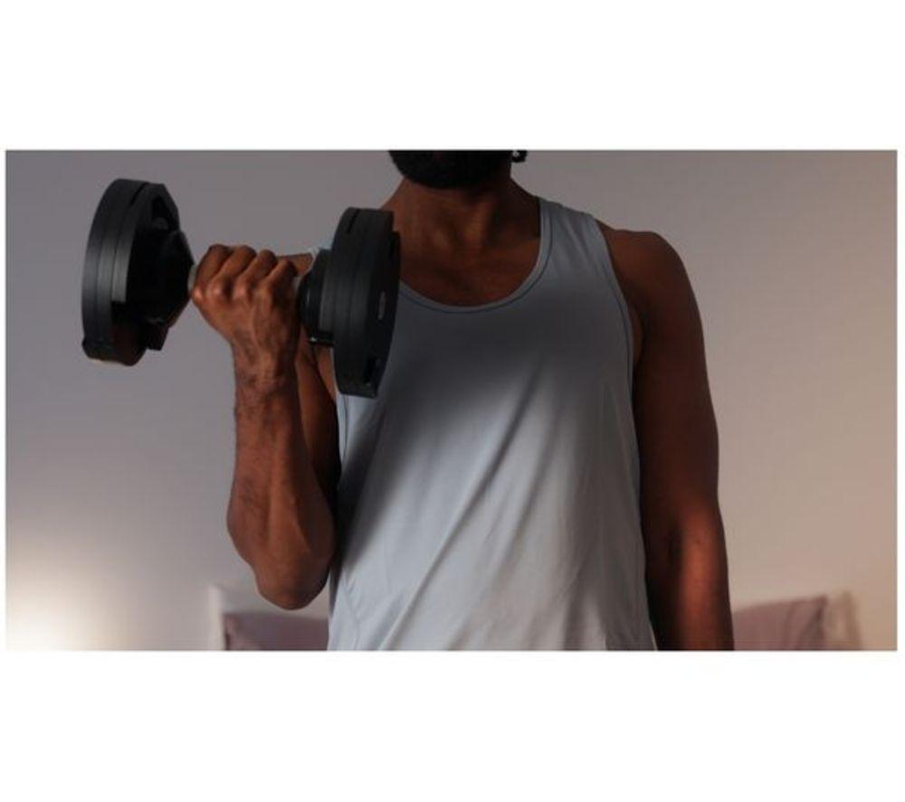 MAGIC AI MFD-002 Smart Adjustable Dumbbells - Black & Silver image number 6 of 6