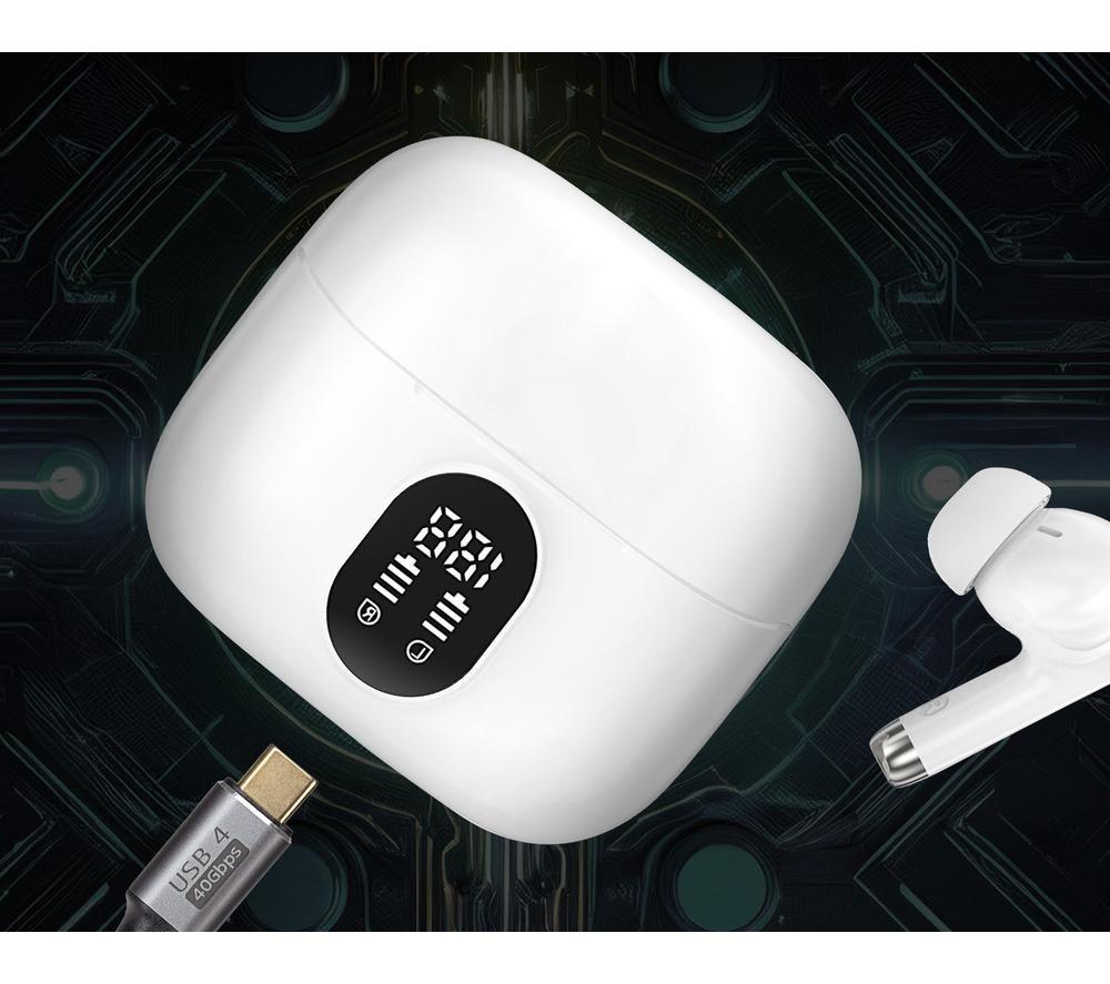 MAPLIN U15 Wireless Bluetooth Earbuds - White image number 4 of 4