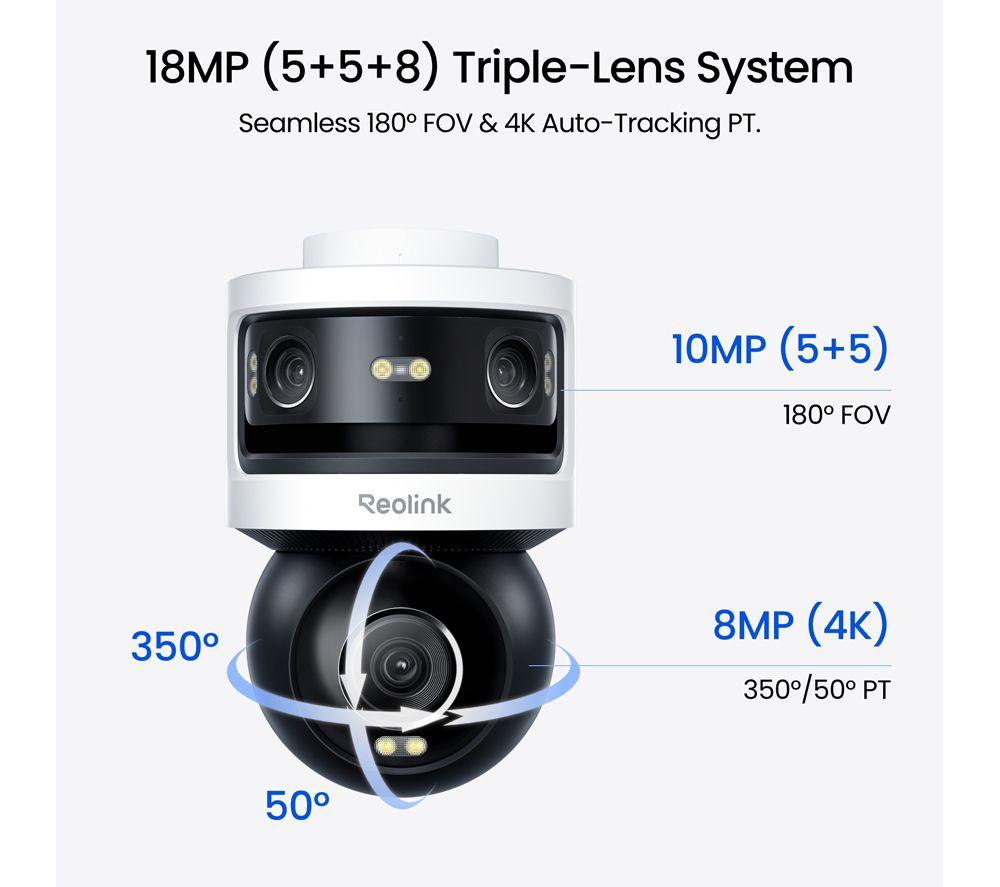REOLINK OMVI 3i 4K Ultra HD WiFi Outdoor Security Camera - Black & White image number 7 of 7