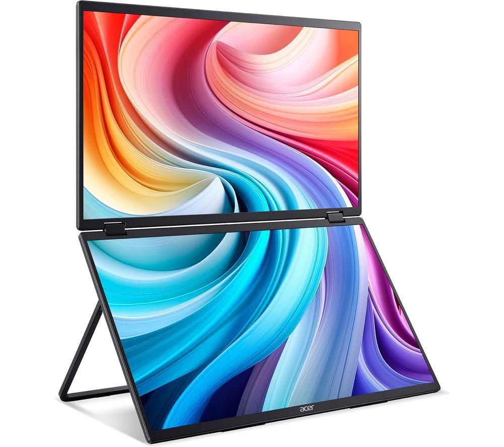 ACER PD193Q Dual Full HD 19" IPS LED Portable Monitor - Black image number 4 of 6