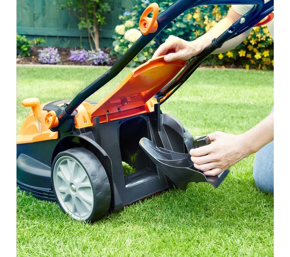 LAWNMASTER M2EB1637M-01 Corded Rotary Lawn Mower - Orange & Black image number 3 of 9
