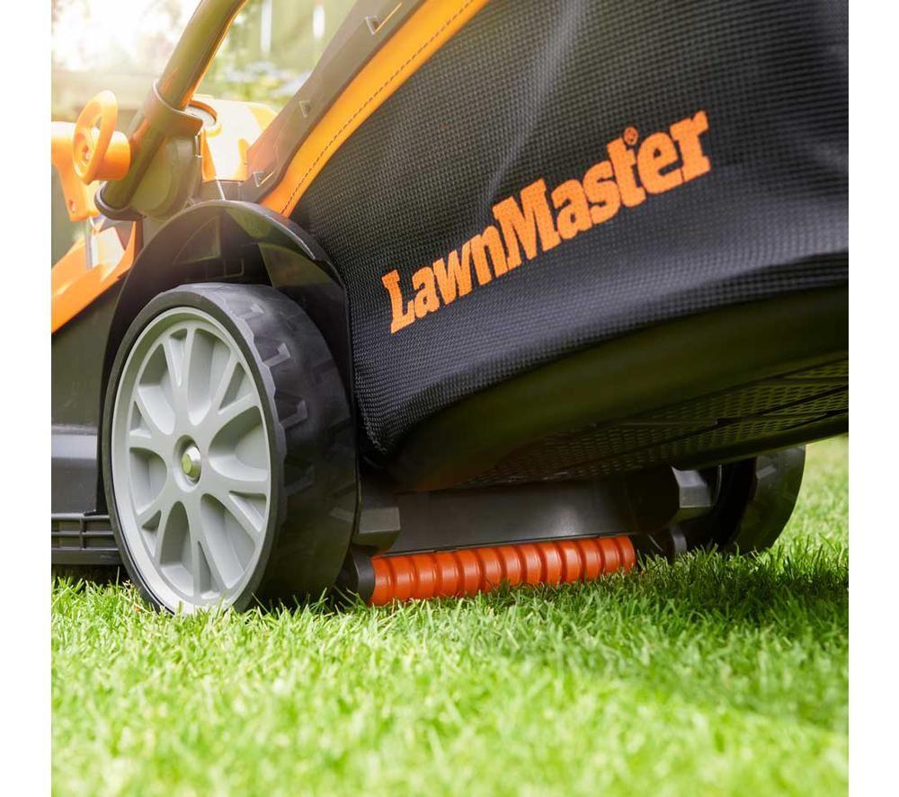 LAWNMASTER M2EB1637M-01 Corded Rotary Lawn Mower - Orange & Black image number 4 of 9