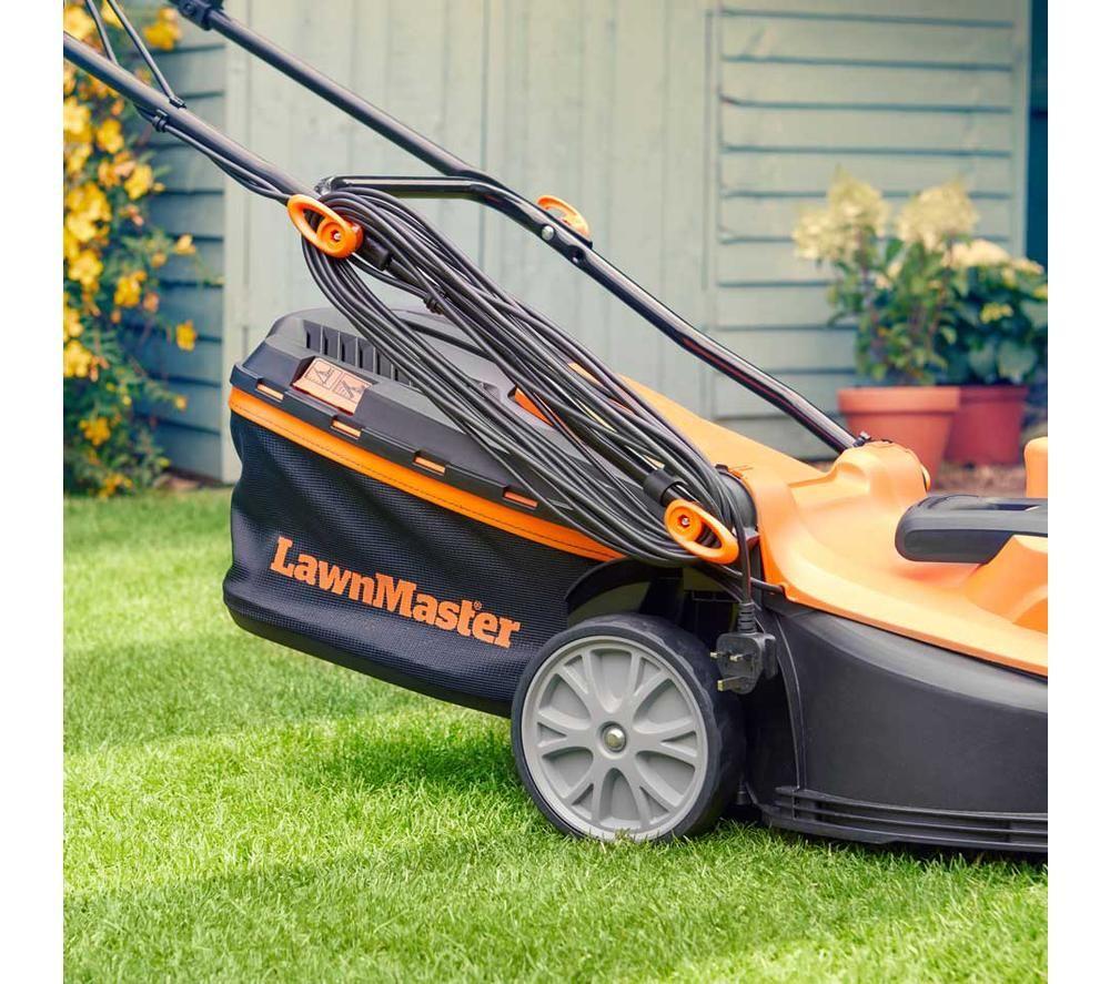 LAWNMASTER M2EB1637M-01 Corded Rotary Lawn Mower - Orange & Black image number 5 of 9