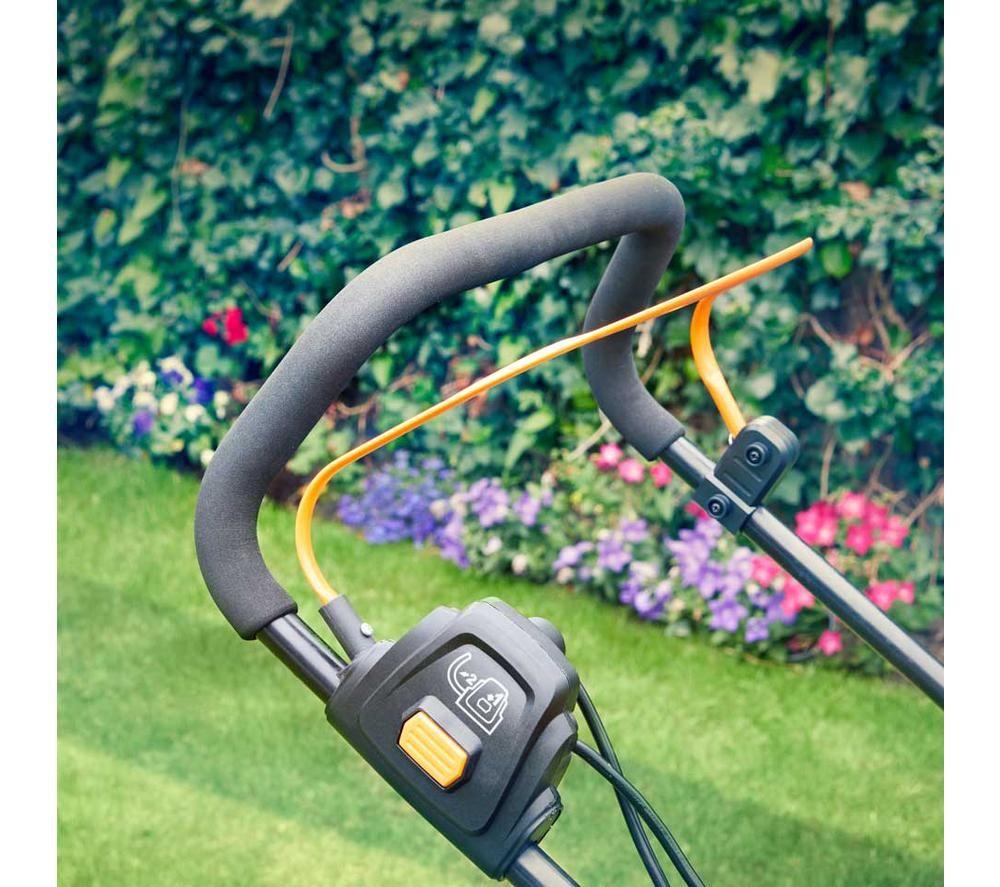 LAWNMASTER MEB1840M-01 1800 W 40cm Electric Lawn Mower - Orange & Black image number 2 of 11