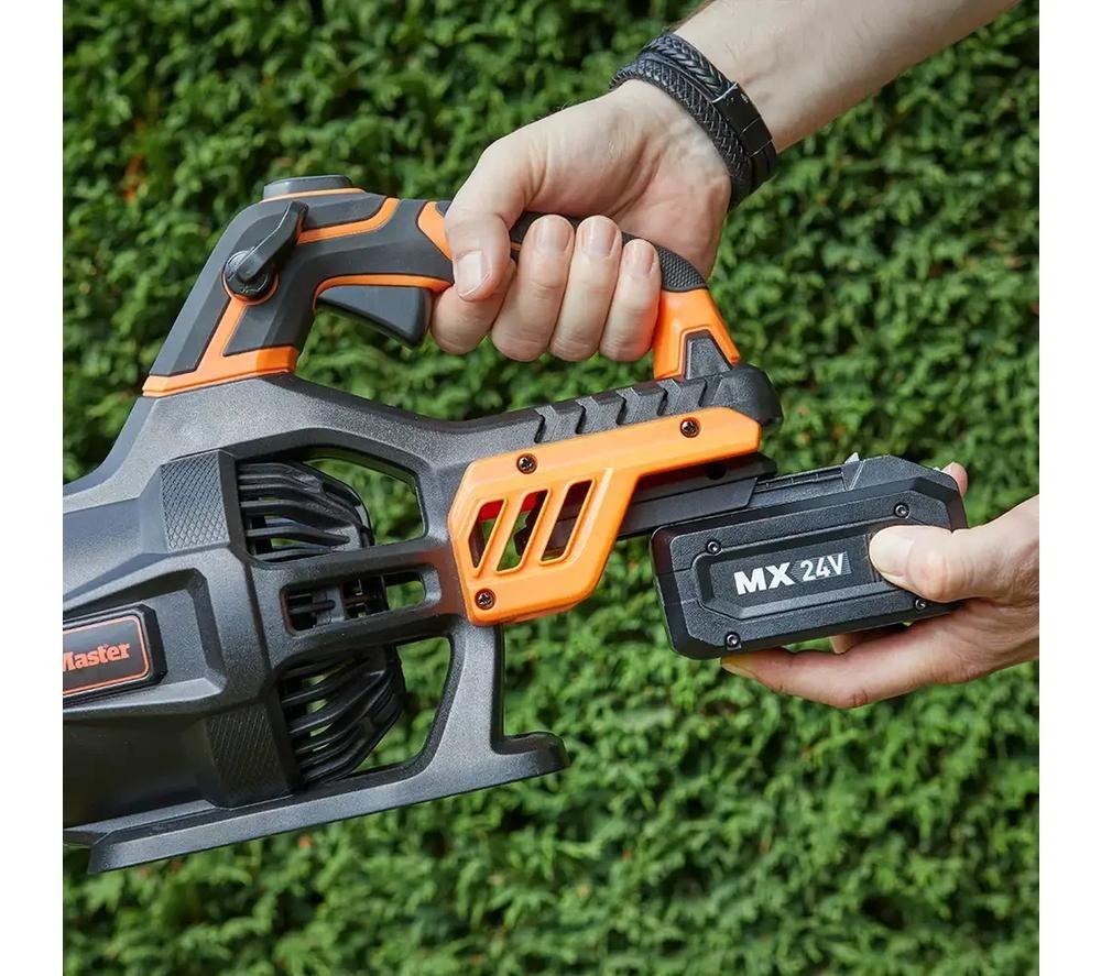 LAWNMASTER CLBL2407-01 24V Cordless Leaf Blower - Orange & Black image number 3 of 9
