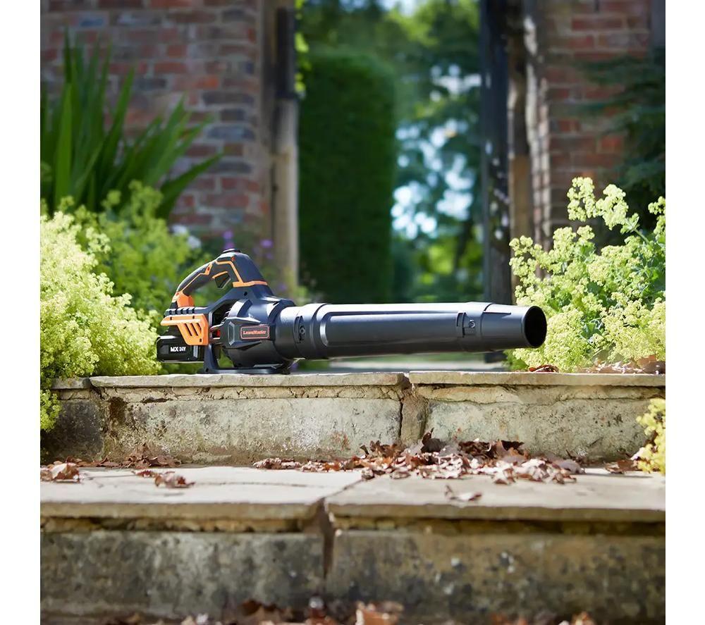 LAWNMASTER CLBL2407-01 24V Cordless Leaf Blower - Orange & Black image number 7 of 9