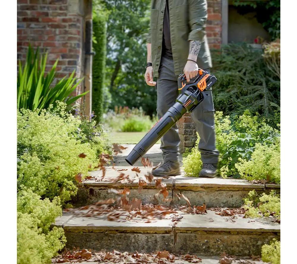 LAWNMASTER CLBL2407-01 24V Cordless Leaf Blower - Orange & Black image number 8 of 9