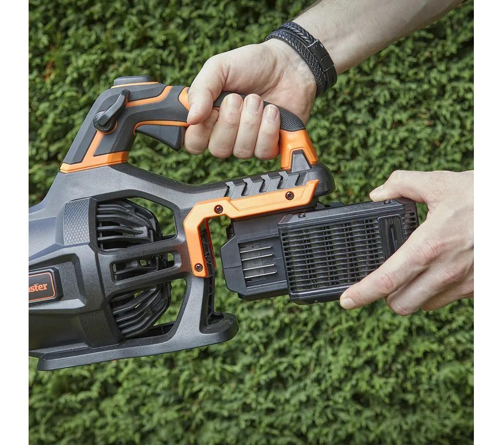 LAWNMASTER CLBL4807-01 48V Cordless Leaf Blower - Orange & Black image number 4 of 9