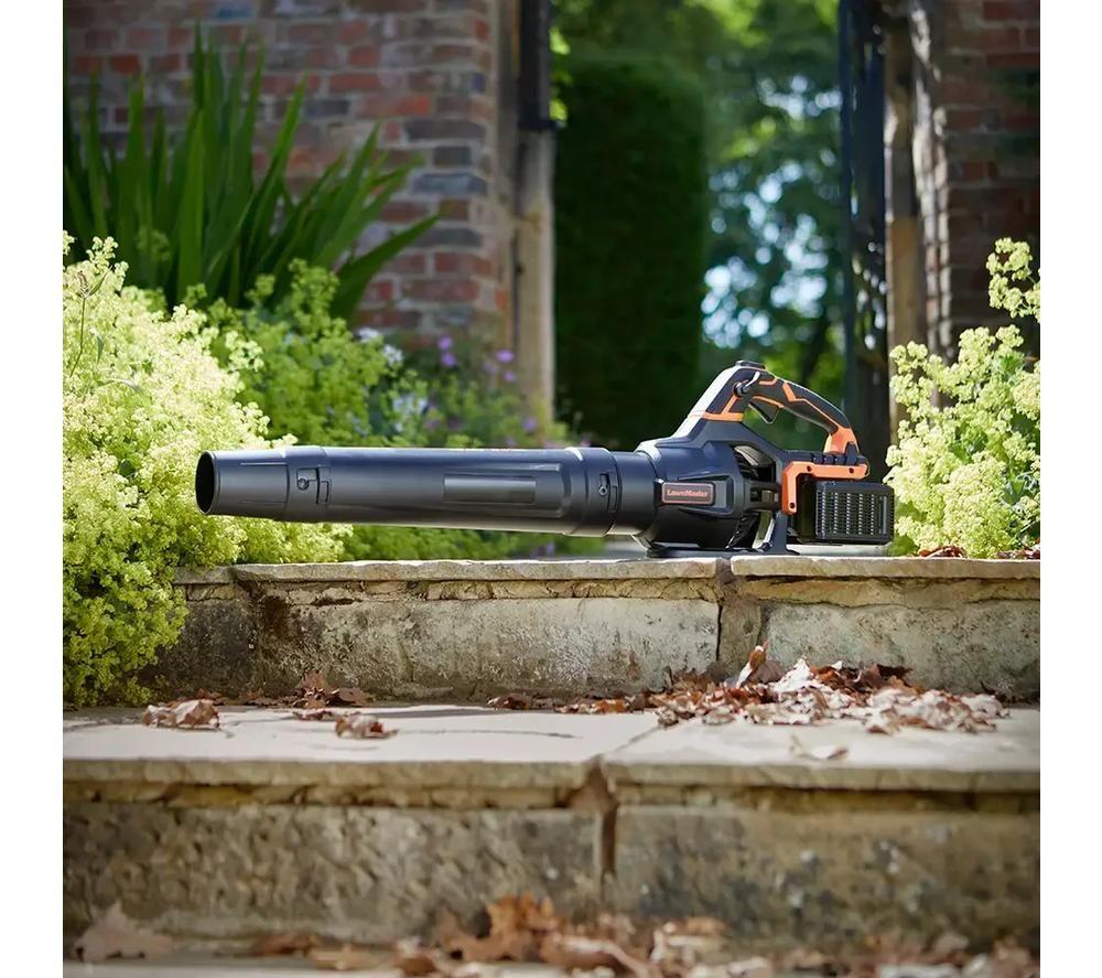 LAWNMASTER CLBL4807-01 48V Cordless Leaf Blower - Orange & Black image number 6 of 9