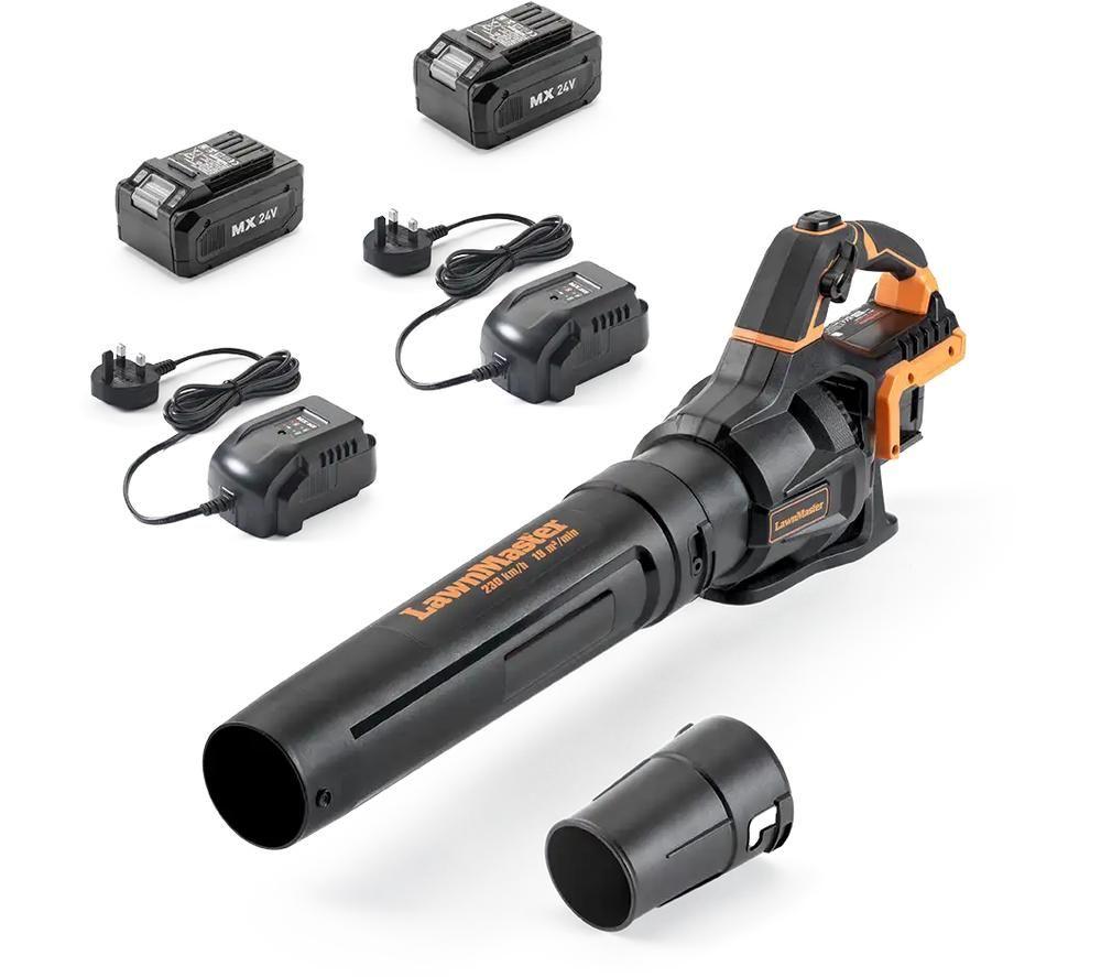 LAWNMASTER CLBL4807-01 48V Cordless Leaf Blower - Orange & Black image number 9 of 9