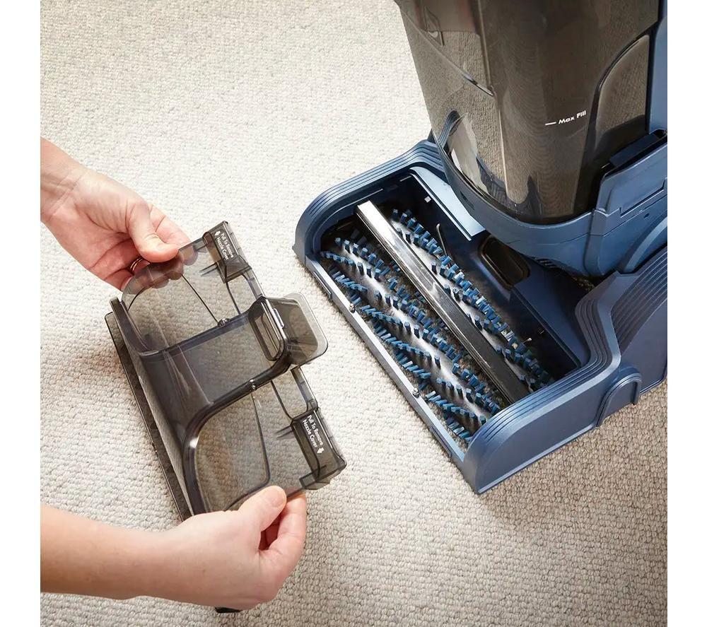 VACMASTER EasyClean UCT CA0712UK Upright Carpet Cleaner - Black, Blue & Transparent image number 3 of 10