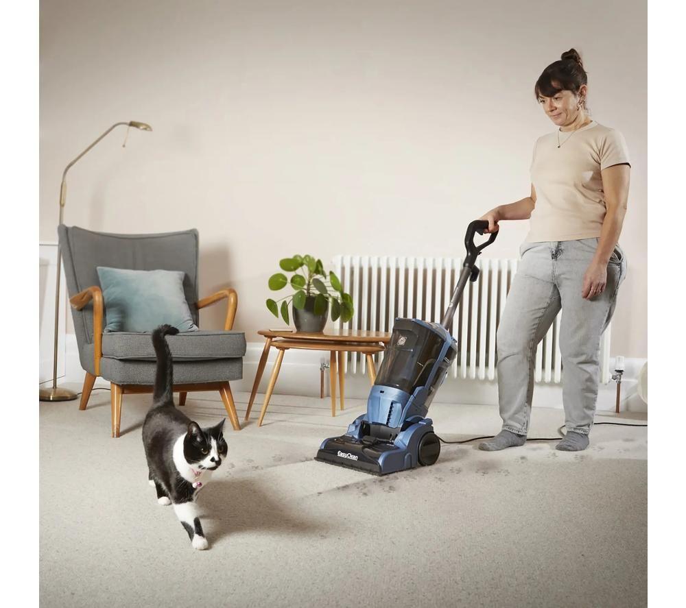 VACMASTER EasyClean UCT CA0712UK Upright Carpet Cleaner - Black, Blue & Transparent image number 8 of 10