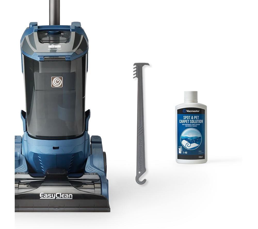 VACMASTER EasyClean UCT CA0712UK Upright Carpet Cleaner - Black, Blue & Transparent image number 10 of 10