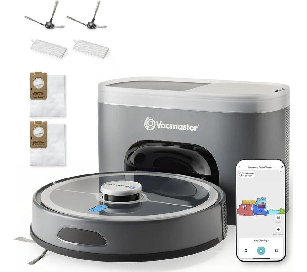 VACMASTER REi V10iUK Robot Vacuum Cleaner - Silver & Grey image number 3 of 9