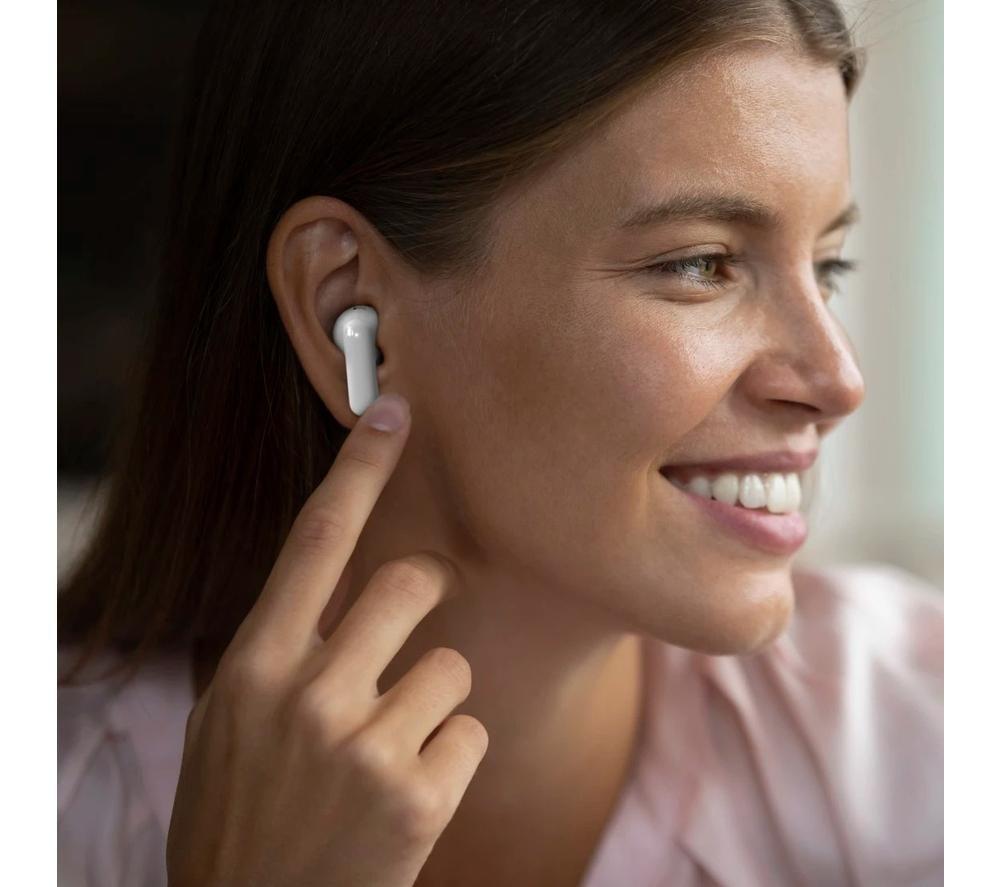 HAMA Freedom Light II Wireless Bluetooth Earbuds - White image number 5 of 9