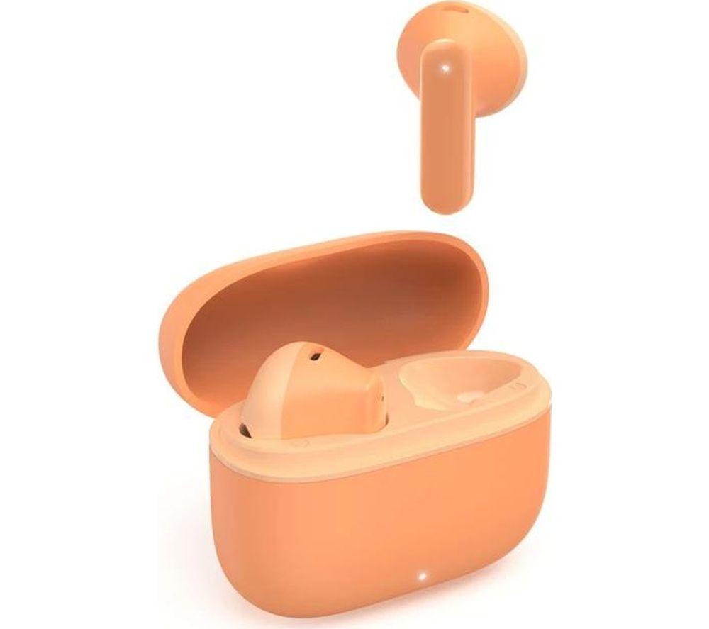 HAMA Freedom Light II Wireless Bluetooth Earbuds - Orange image number 2 of 8