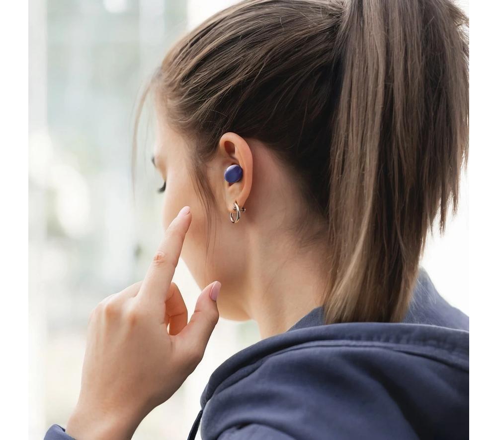 HAMA Freedom Buddy II Wireless Bluetooth Earbuds - Blue image number 2 of 7