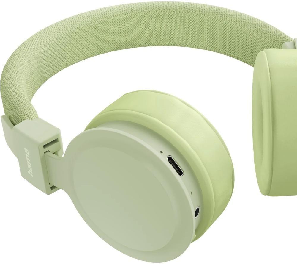 HAMA Freedom Lit III Wireless Bluetooth Headphones - Green image number 4 of 9