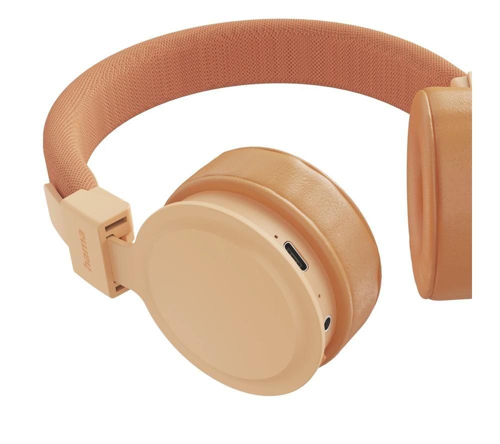 HAMA Freedom Lit III Wireless Bluetooth Headphones - Orange image number 5 of 9