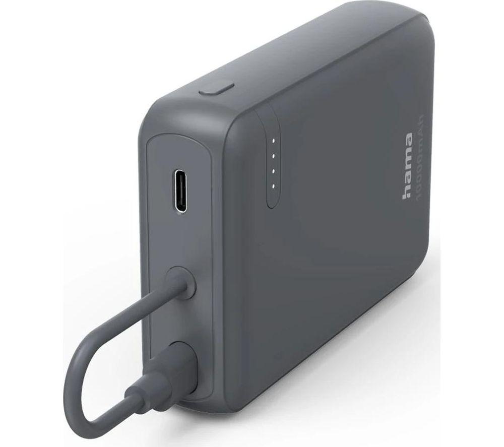 HAMA Travel 10000 mAh Portable Power Bank - Anthracite image number 2 of 5