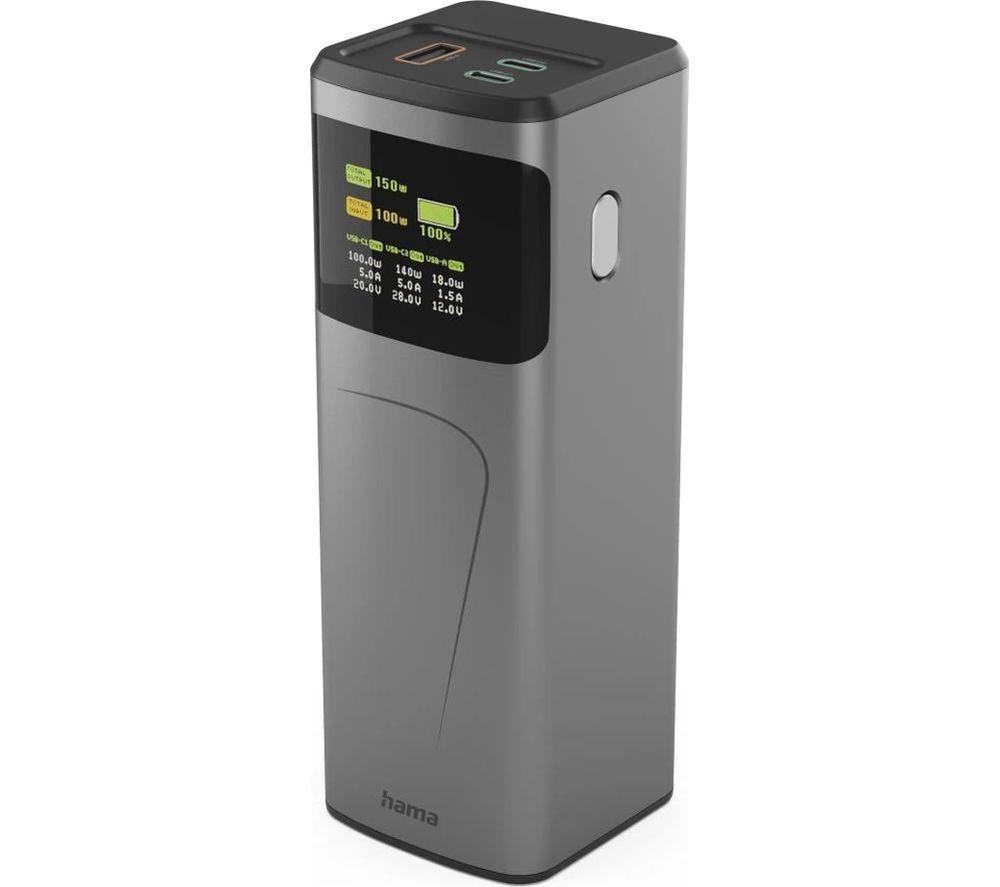 HAMA High Power 24000 mAh Portable Power Bank - Gun Metal Grey image number 3 of 10