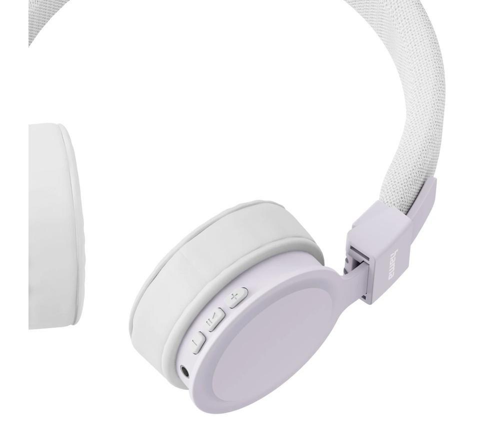 HAMA Freedom Lit III Wireless Bluetooth Headphones - White image number 6 of 14