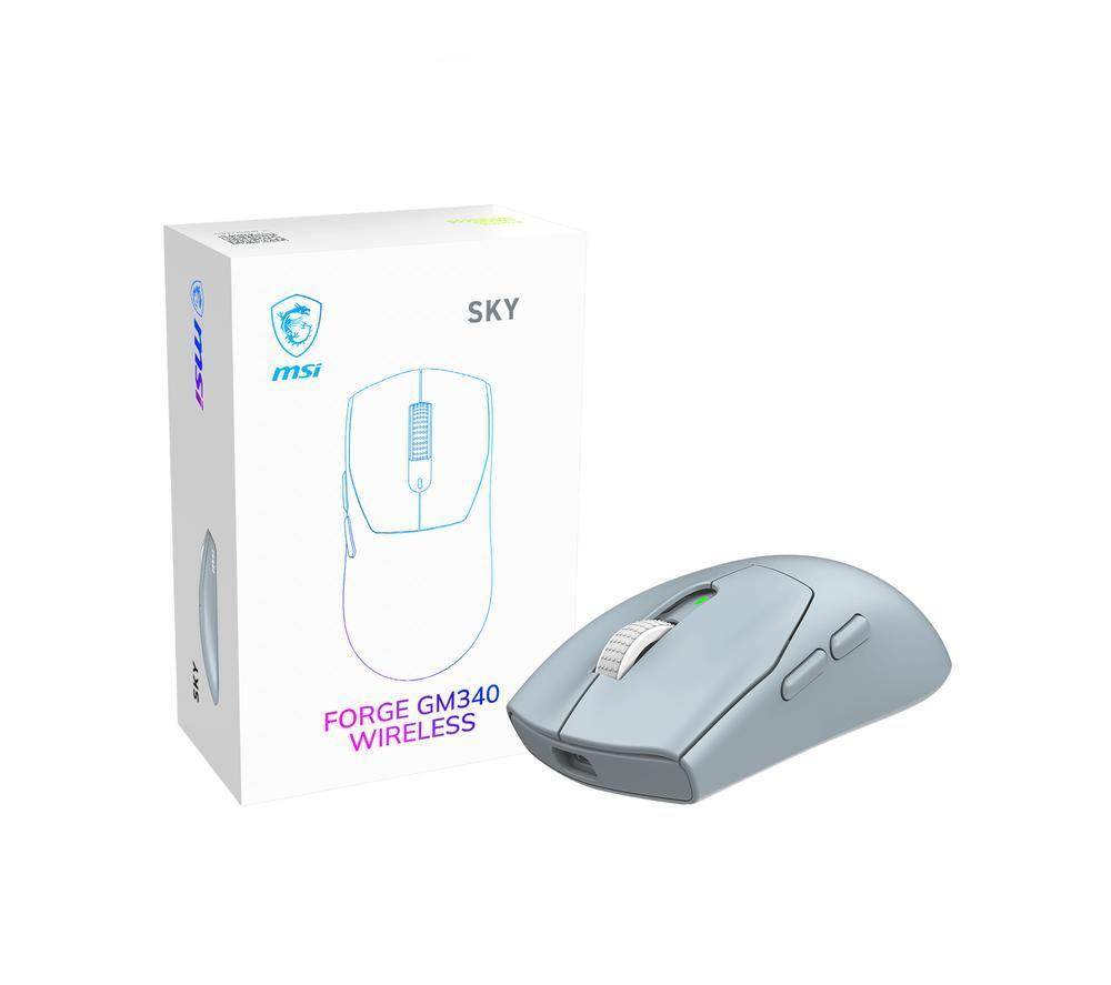 MSI FORGE GM340 RGB Wireless Optical Gaming Mouse - Sky image number 5 of 5