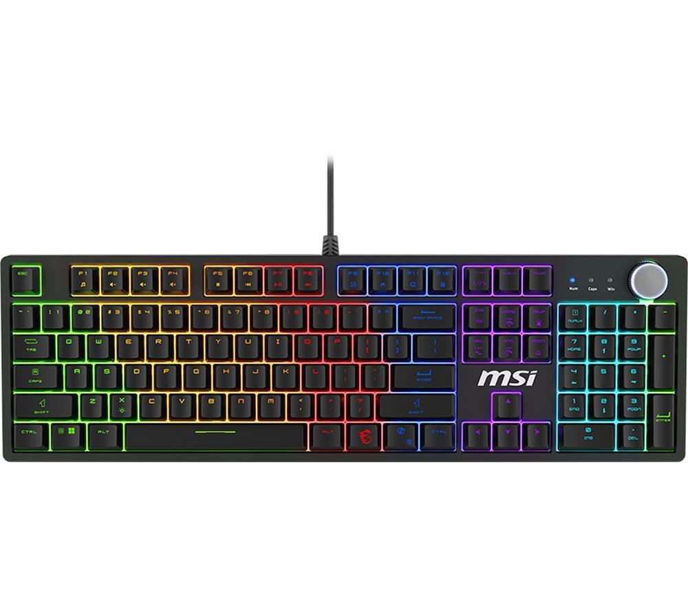 MSI FORGE GK320 Wired Mechanical Gaming Keyboard, Black, RGB, RED Switches, Magn - Image 2