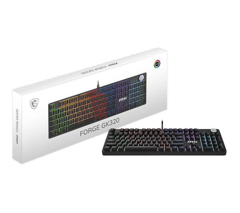 MSI FORGE GK320 Mechanical Gaming Keyboard - Black image number 2 of 5