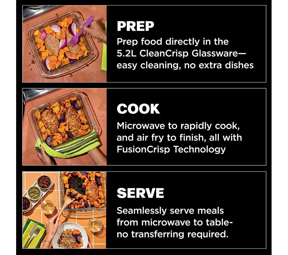 NINJA Crispi Air Fry Combination Microwave - Black image number 8 of 14