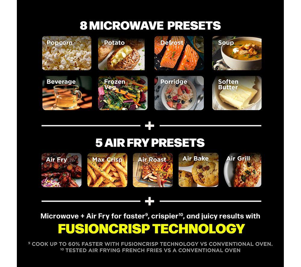 NINJA Crispi Air Fry Combination Microwave - Black image number 12 of 14