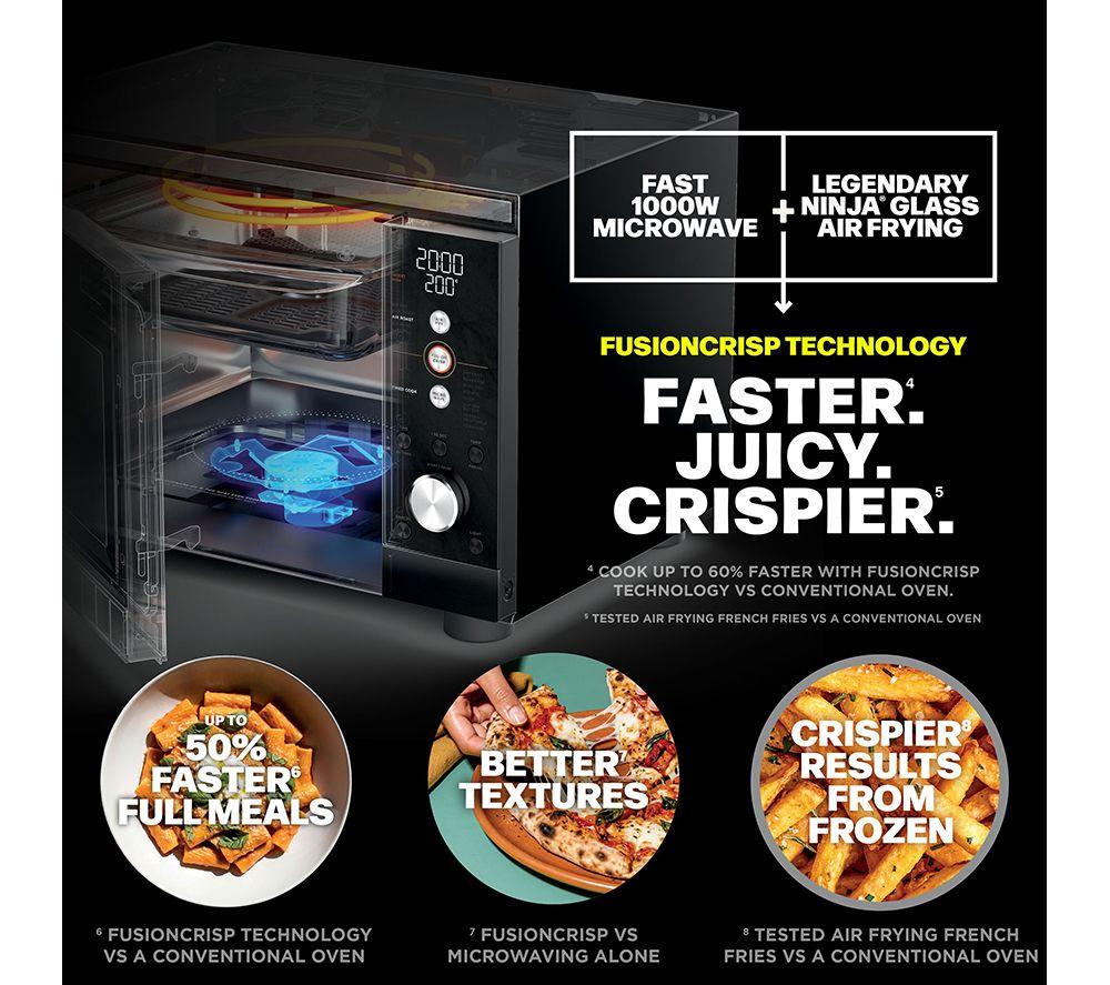 NINJA Crispi Air Fry Combination Microwave - Black image number 13 of 14