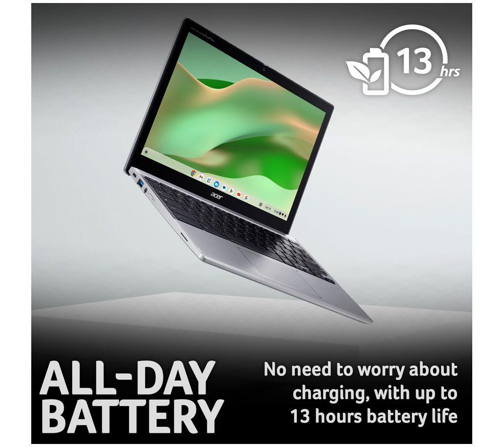 ACER Spin 312 12.2" 2 in 1 Chromebook - Intel&reg; N100, 64 GB eMMC, Silver image number 7 of 10