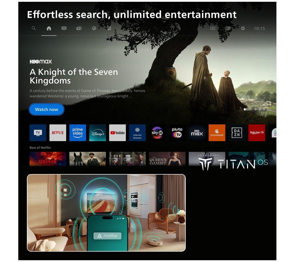 PHILIPS Ambilight OLED761 55" OLED 4K HDR Smart TV (2026) with Freely - 55OLED761/05 image number 7 of 16