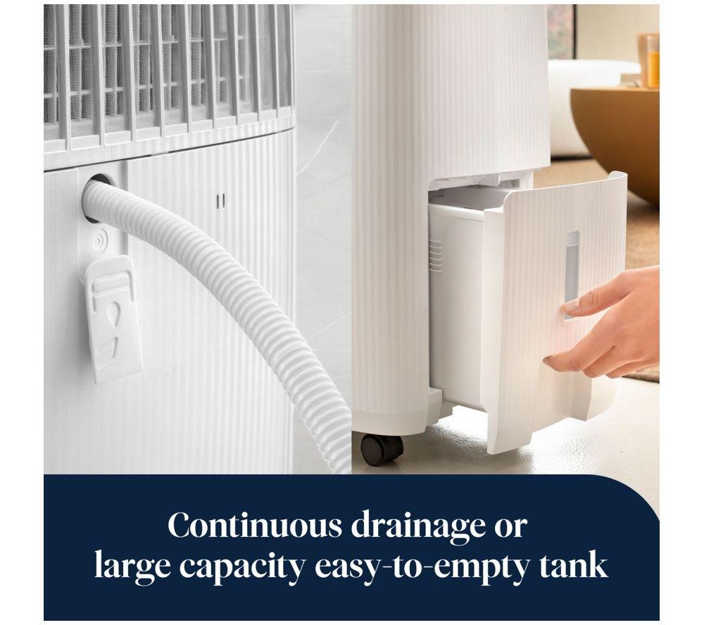 DELONGHI DEP216 AriaDry Evo Portable Dehumidifier - White image number 4 of 5