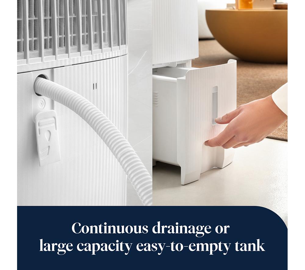 DELONGHI DEP212 AriaDry Evo Portable Dehumidifier - White & Green image number 6 of 7