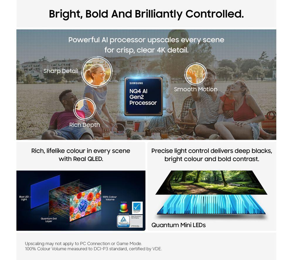 SAMSUNG QE100QN80H 100" Neo QLED 4K Mini LED Vision AI Smart TV 2026 & HW-QS700F/XU 3.1.2 Wireless Sound Bar Bundle image number 7 of 7