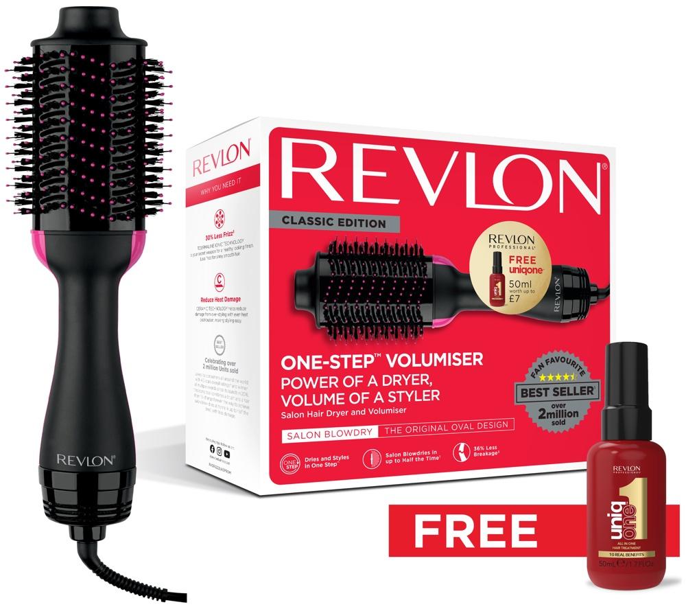 REVLON One-Step Volumiser Hot Air Styler with Unique One Hair Treatment - Black image number 5 of 5